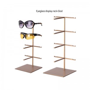 Estante de exhibición de las gafas de sol del hierro del metal de la moda del nuevo diseño que coloca el piso de TMJ PP-568